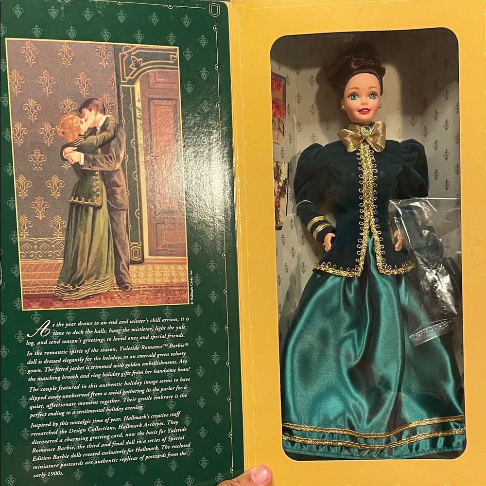 Barbie Doll-Hallmark Exclusive Spec Ed, Yuletide Romance-3rd in Series, NRFB/NIB
